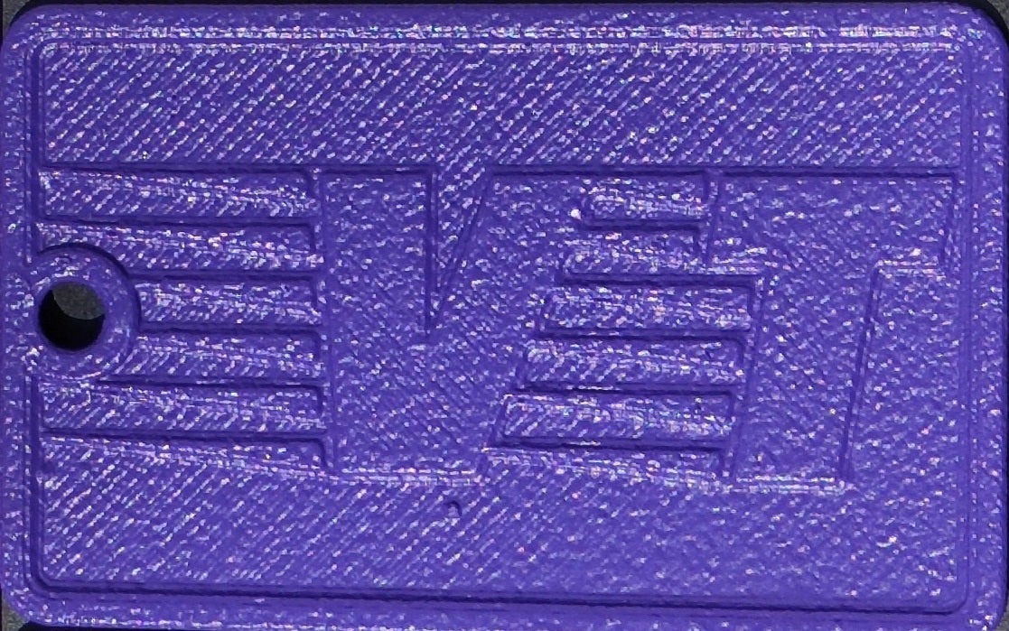 Medium Purple Color Sample Card Veloci Tint